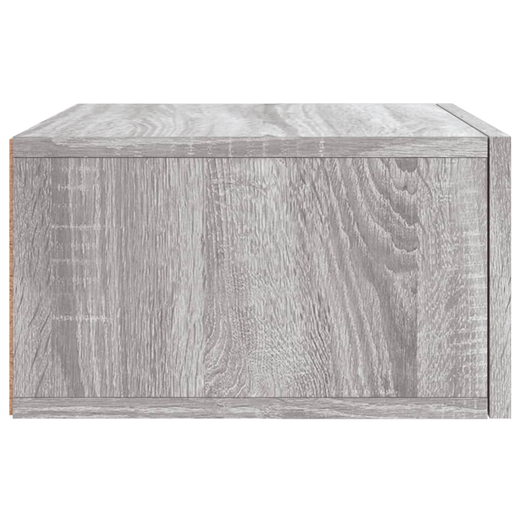 Comodino a Muro Grigio Sonoma 35x35x20 cm | homemem39