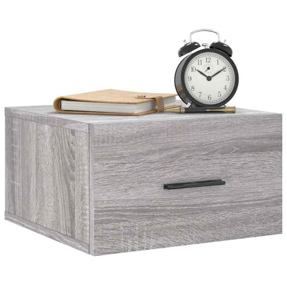 Comodini a Muro 2 pz Grigio Sonoma 35x35x20 cm | homemem39