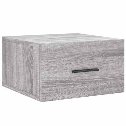 Comodini a Muro 2 pz Grigio Sonoma 35x35x20 cm | homemem39