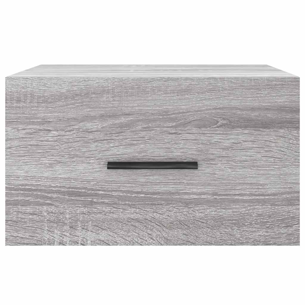Comodini a Muro 2 pz Grigio Sonoma 35x35x20 cm | homemem39