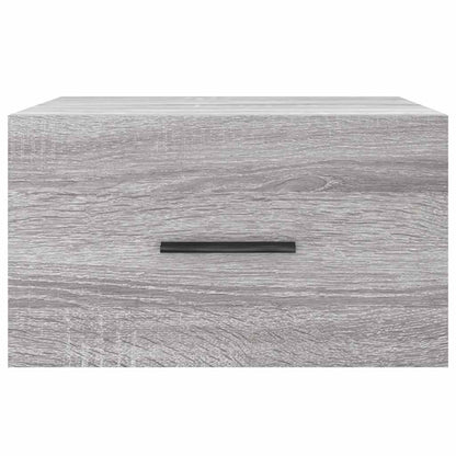 Comodini a Muro 2 pz Grigio Sonoma 35x35x20 cm | homemem39