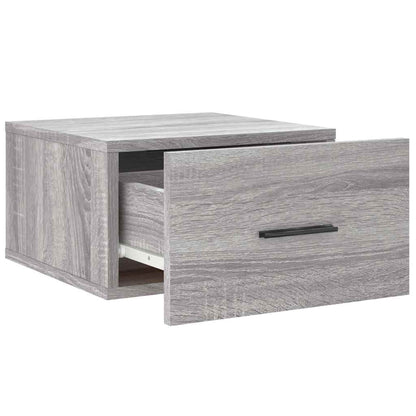 Comodini a Muro 2 pz Grigio Sonoma 35x35x20 cm | homemem39