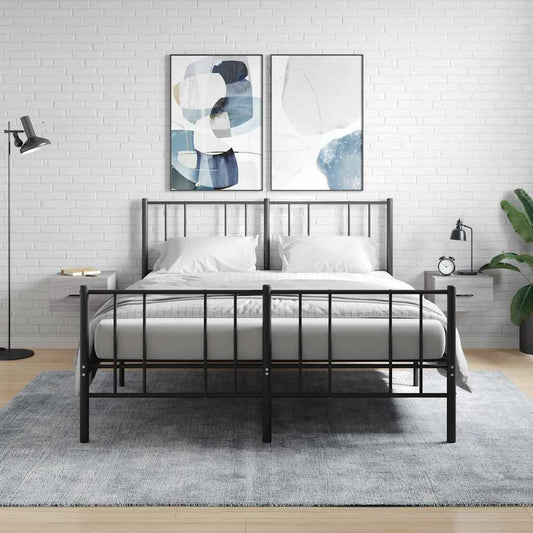 Comodini a Muro 2 pz Grigio Sonoma 35x35x20 cm | homemem39