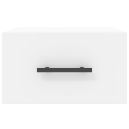 Comodino a Muro Bianco 35x35x20 cm | homemem39