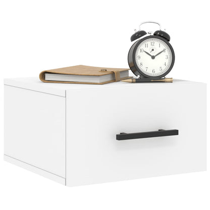 Comodini a Muro 2 pz Bianchi 35x35x20 cm | homemem39