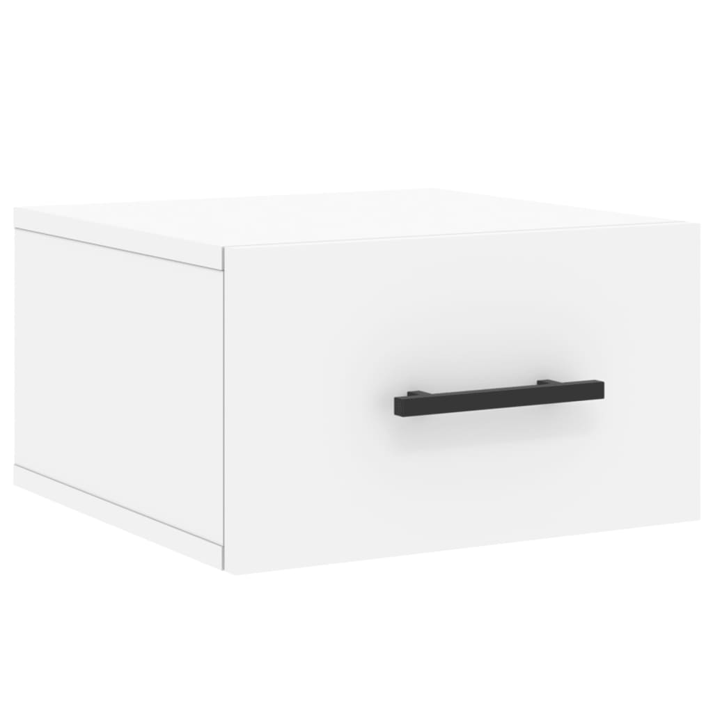 Comodini a Muro 2 pz Bianchi 35x35x20 cm | homemem39