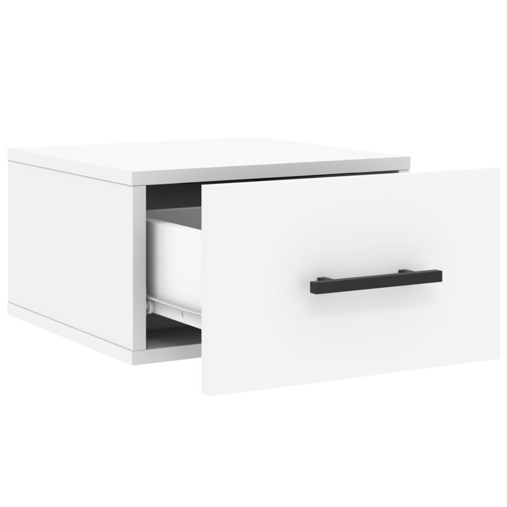 Comodini a Muro 2 pz Bianchi 35x35x20 cm | homemem39
