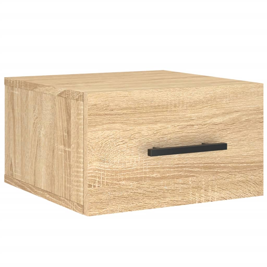 Comodino a Muro Rovere Sonoma 35x35x20 cm | homemem39