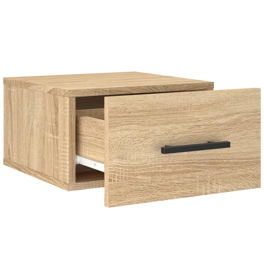 Comodini a Muro 2 pz Rovere Sonoma 35x35x20 cm | homemem39