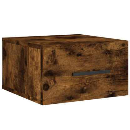 Comodino a Muro Rovere Fumo 35x35x20 cm | homemem39