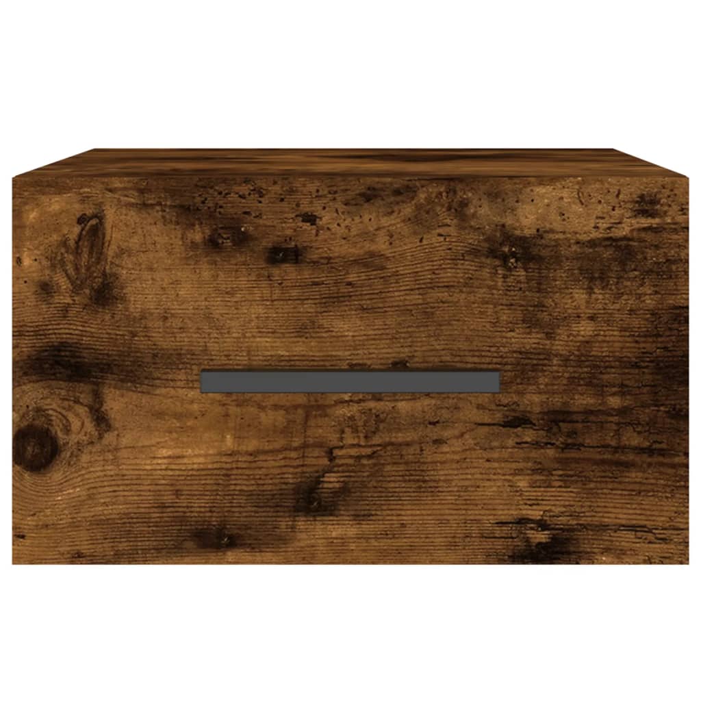 Comodino a Muro Rovere Fumo 35x35x20 cm | homemem39