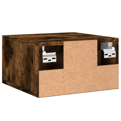 Comodino a Muro Rovere Fumo 35x35x20 cm | homemem39