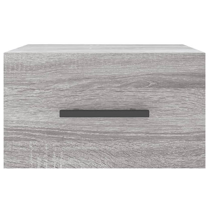 Comodino a Muro Grigio Sonoma 35x35x20 cm | homemem39