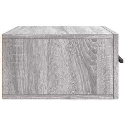Comodino a Muro Grigio Sonoma 35x35x20 cm | homemem39