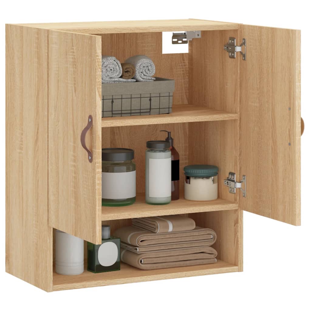 Armadietto a Muro Rovere Sonoma 60x31x70 cm Legno Multistrato