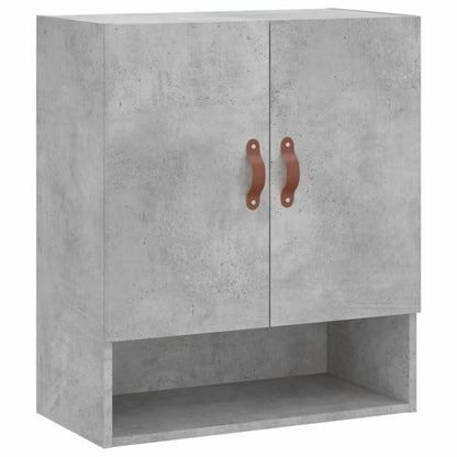 Armadietto a Muro Grigio Cemento 60x31x70 cm Legno Multistrato | homemem39