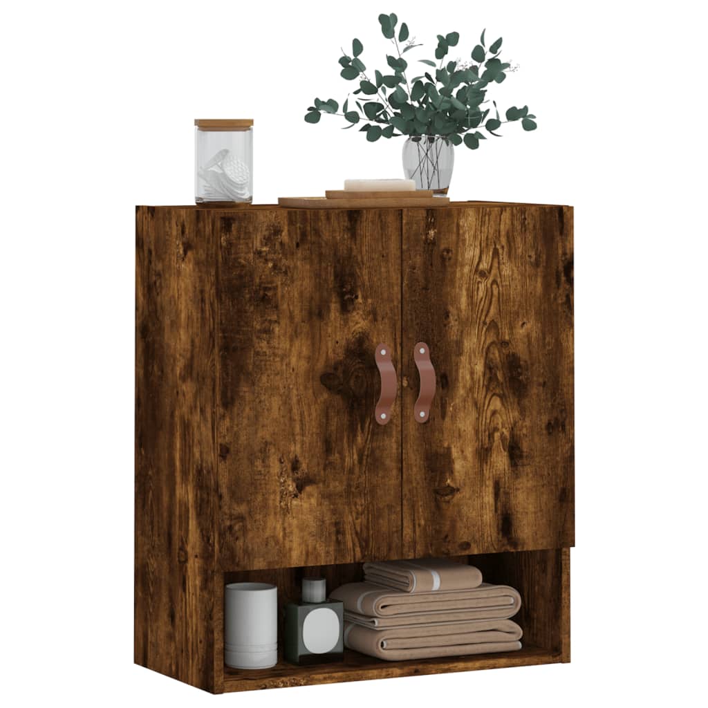 Armadietto a Muro Rovere Fumo 60x31x70 cm in Legno Multistrato | homemem39