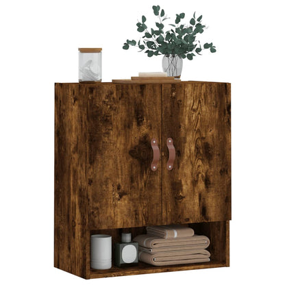 Armadietto a Muro Rovere Fumo 60x31x70 cm in Legno Multistrato | homemem39