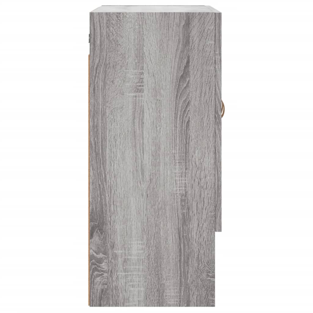 Armadietto a Muro Grigio Sonoma 60x31x70cm in Legno Multistrato | homemem39