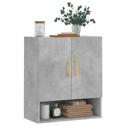 Armadietto a Muro Grigio Cemento 60x31x70 cm Legno Multistrato | homemem39