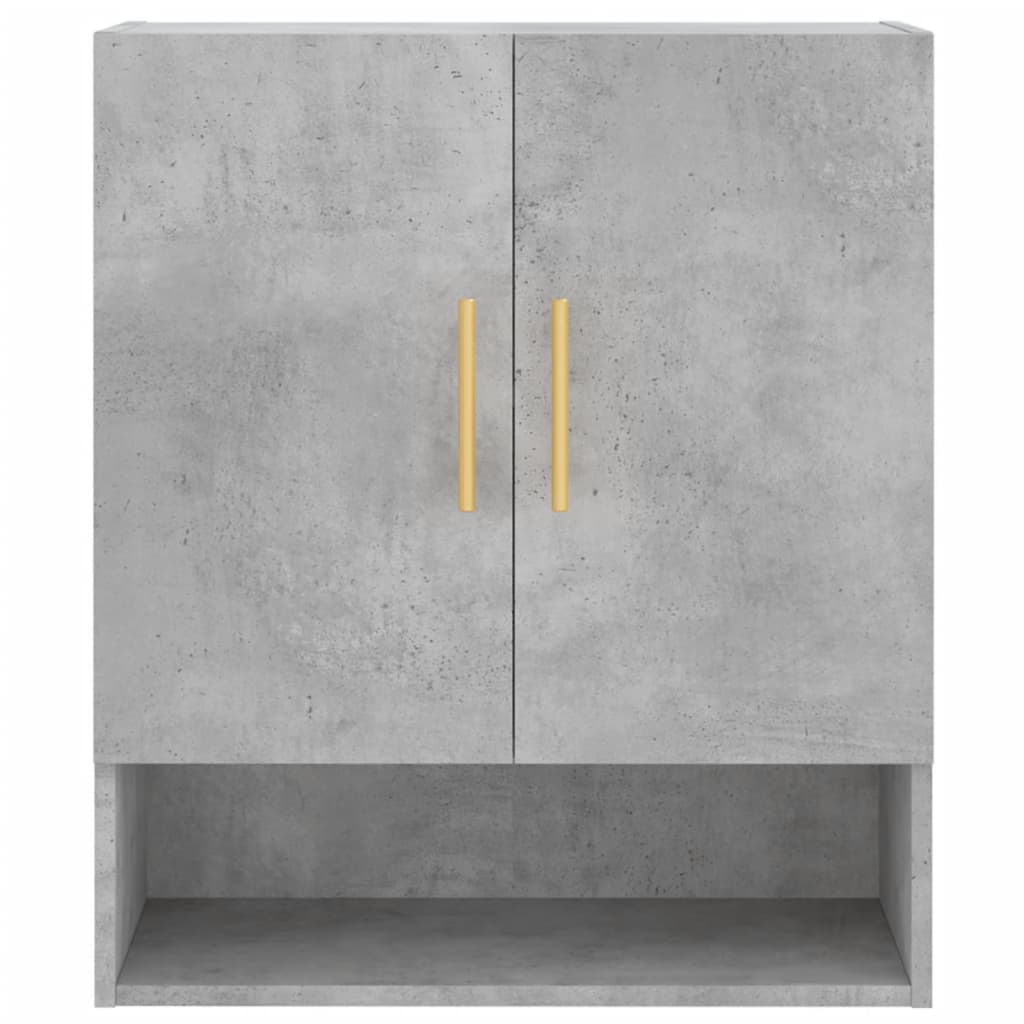 Armadietto a Muro Grigio Cemento 60x31x70 cm Legno Multistrato | homemem39