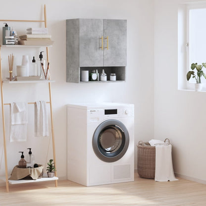 Armadietto a Muro Grigio Cemento 60x31x70 cm Legno Multistrato | homemem39