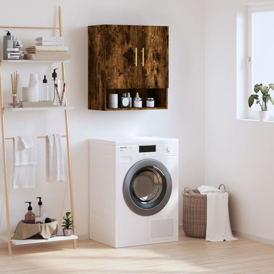 Armadietto a Muro Rovere Fumo 60x31x70 cm in Legno Multistrato | homemem39