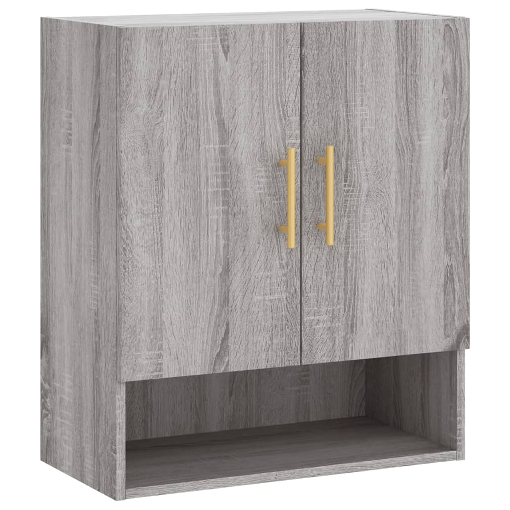 Armadietto a Muro Grigio Sonoma 60x31x70cm in Legno Multistrato | homemem39