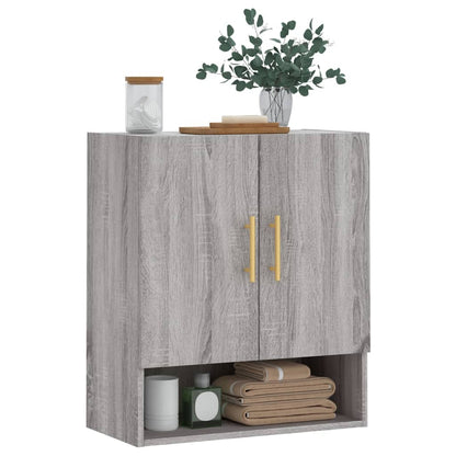Armadietto a Muro Grigio Sonoma 60x31x70cm in Legno Multistrato | homemem39