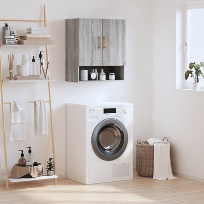 Armadietto a Muro Grigio Sonoma 60x31x70cm in Legno Multistrato | homemem39
