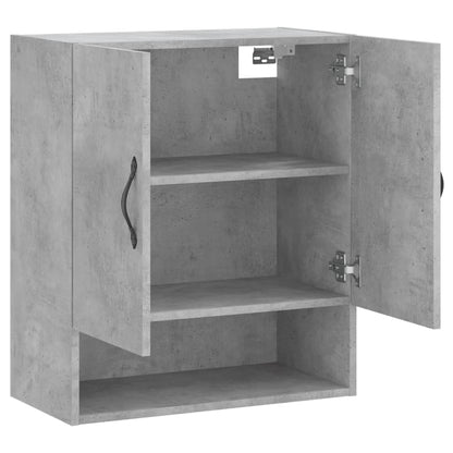 Armadietto a Muro Grigio Cemento 60x31x70 cm Legno Multistrato | homemem39
