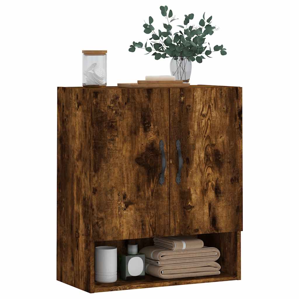 Armadietto a Muro Rovere Fumo 60x31x70 cm in Legno Multistrato | homemem39