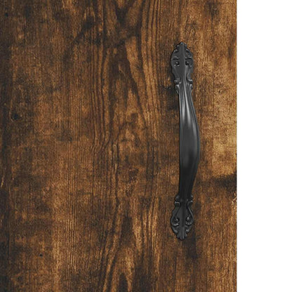 Armadietto a Muro Rovere Fumo 60x31x70 cm in Legno Multistrato