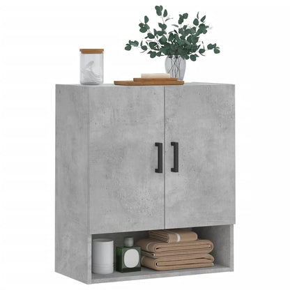 Armadietto a Muro Grigio Cemento 60x31x70 cm Legno Multistrato | homemem39