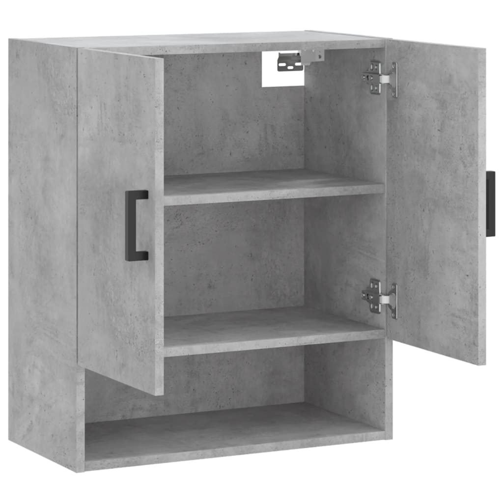 Armadietto a Muro Grigio Cemento 60x31x70 cm Legno Multistrato | homemem39