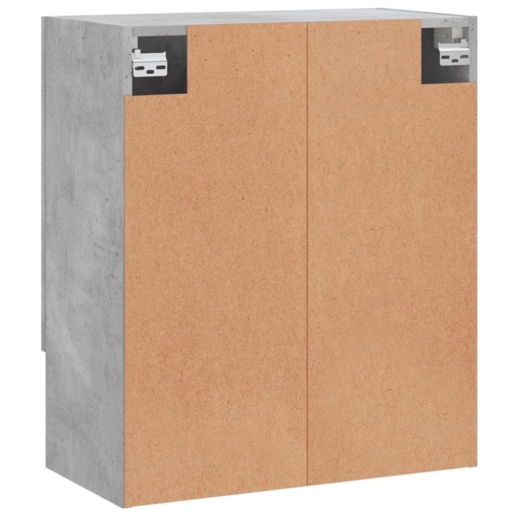 Armadietto a Muro Grigio Cemento 60x31x70 cm Legno Multistrato | homemem39