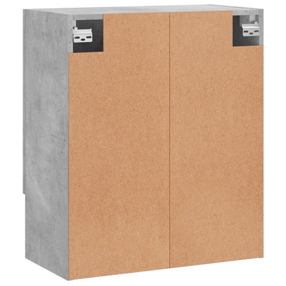 Armadietto a Muro Grigio Cemento 60x31x70 cm Legno Multistrato | homemem39