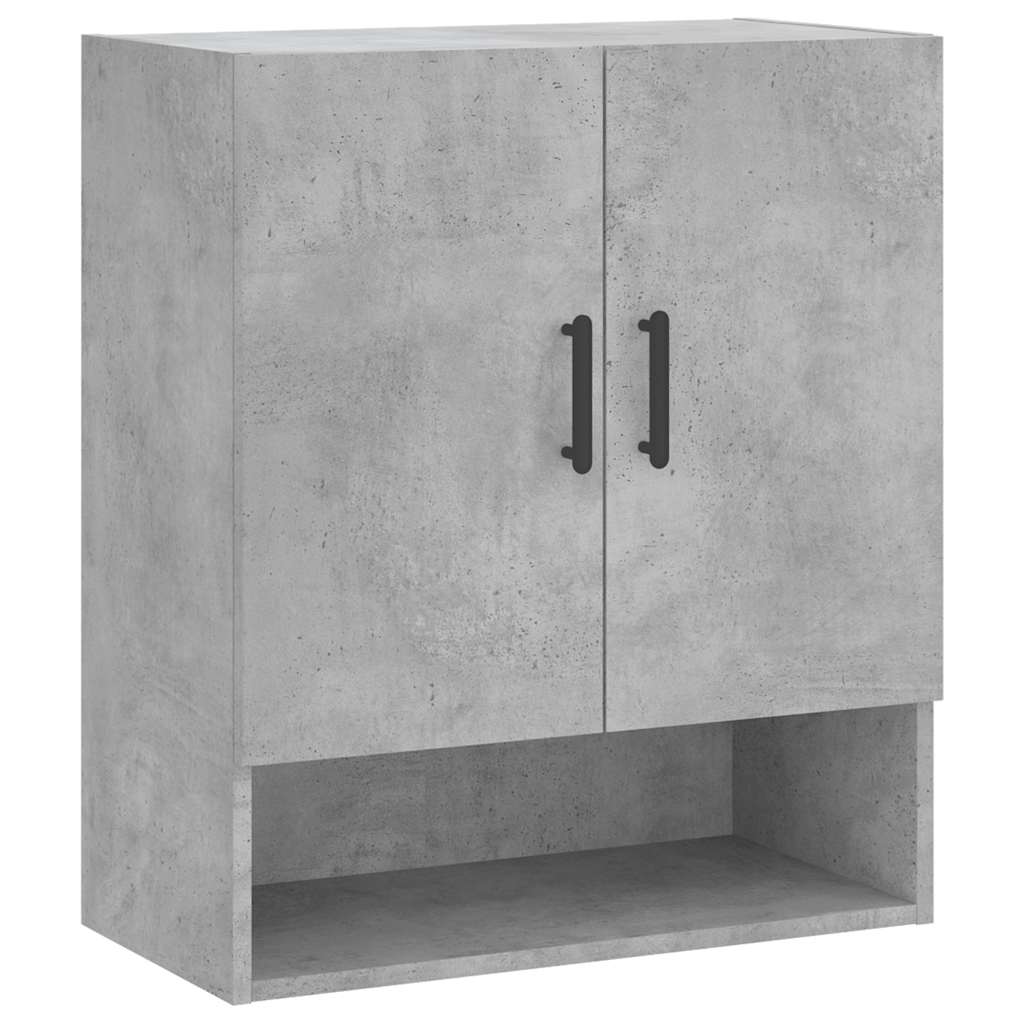 Armadietto a Muro Grigio Cemento 60x31x70 cm Legno Multistrato | homemem39