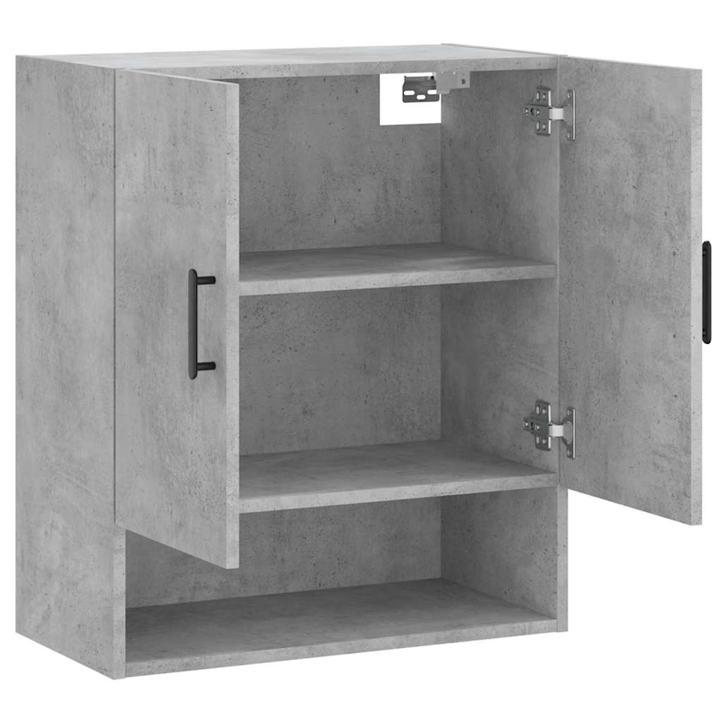 Armadietto a Muro Grigio Cemento 60x31x70 cm Legno Multistrato | homemem39