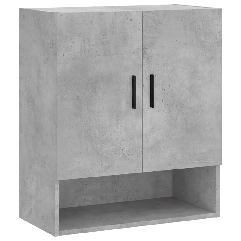 Armadietto a Muro Grigio Cemento 60x31x70 cm Legno Multistrato | homemem39