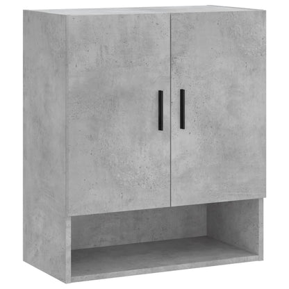 Armadietto a Muro Grigio Cemento 60x31x70 cm Legno Multistrato | homemem39