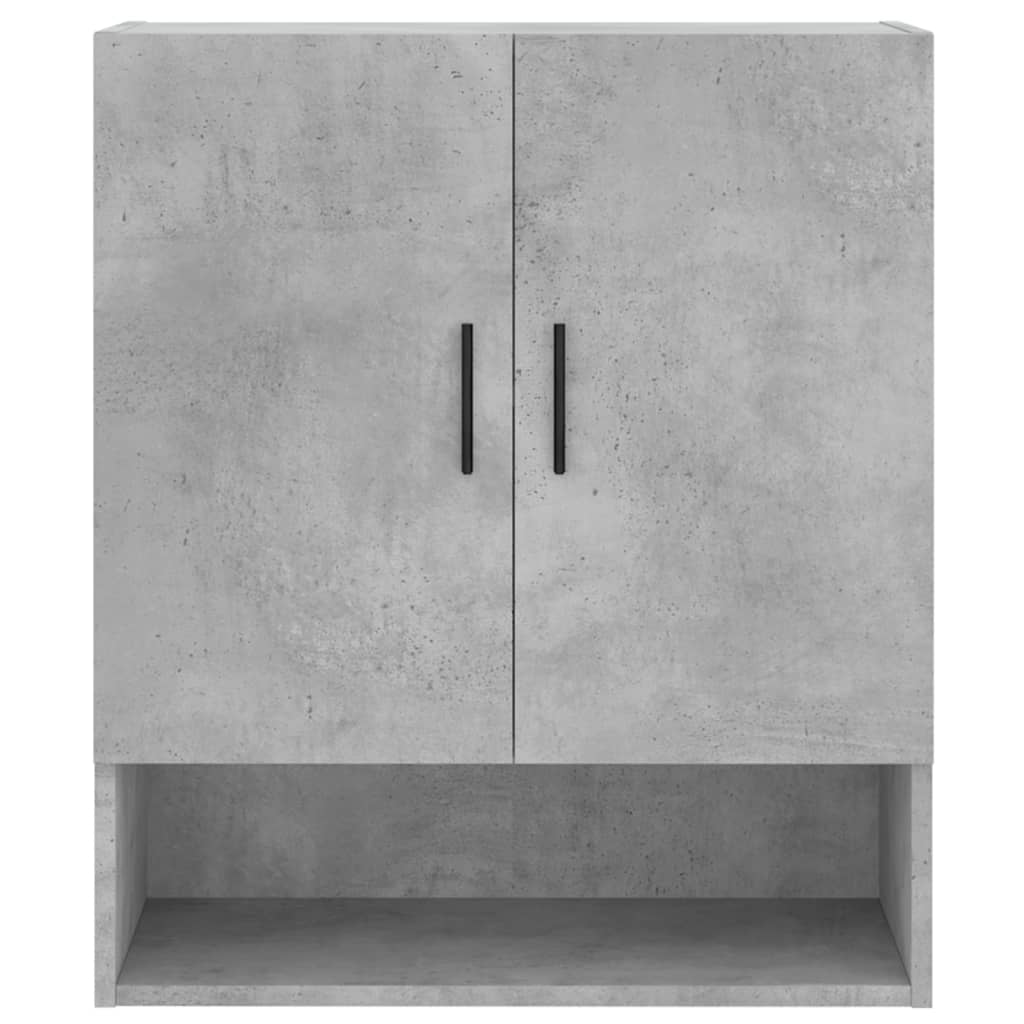 Armadietto a Muro Grigio Cemento 60x31x70 cm Legno Multistrato | homemem39