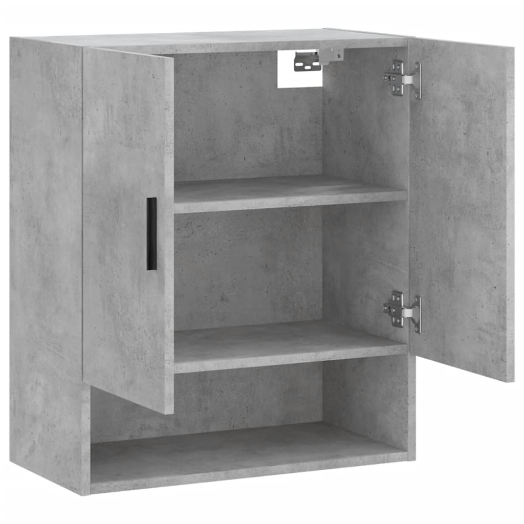 Armadietto a Muro Grigio Cemento 60x31x70 cm Legno Multistrato | homemem39
