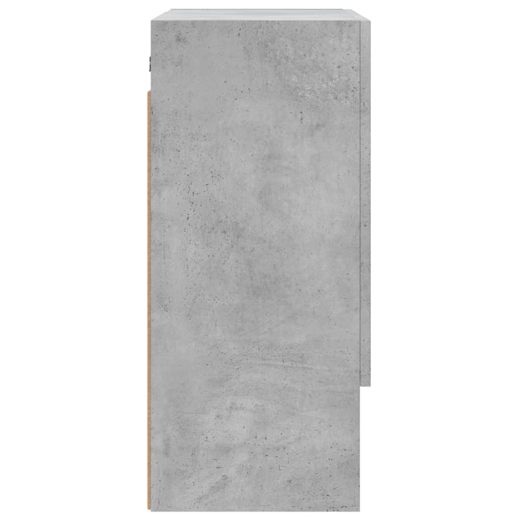 Armadietto a Muro Grigio Cemento 60x31x70 cm Legno Multistrato | homemem39