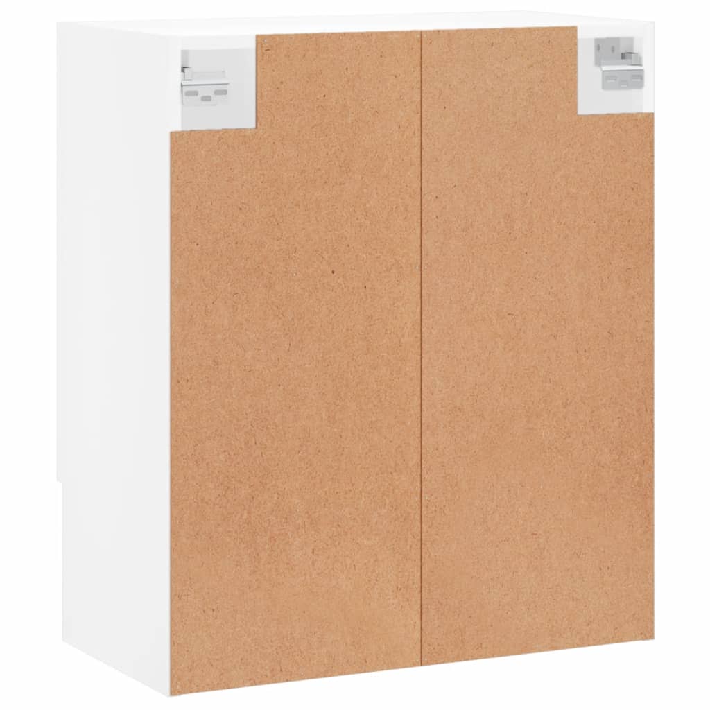 Armadietto a Muro Bianco 60x31x70 cm in Legno Multistrato