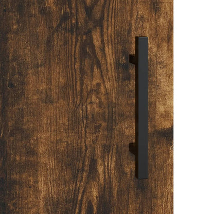 Armadietto a Muro Rovere Fumo 60x31x70 cm in Legno Multistrato