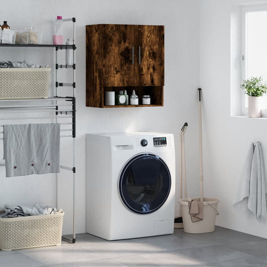 Armadietto a Muro Rovere Fumo 60x31x70 cm in Legno Multistrato | homemem39