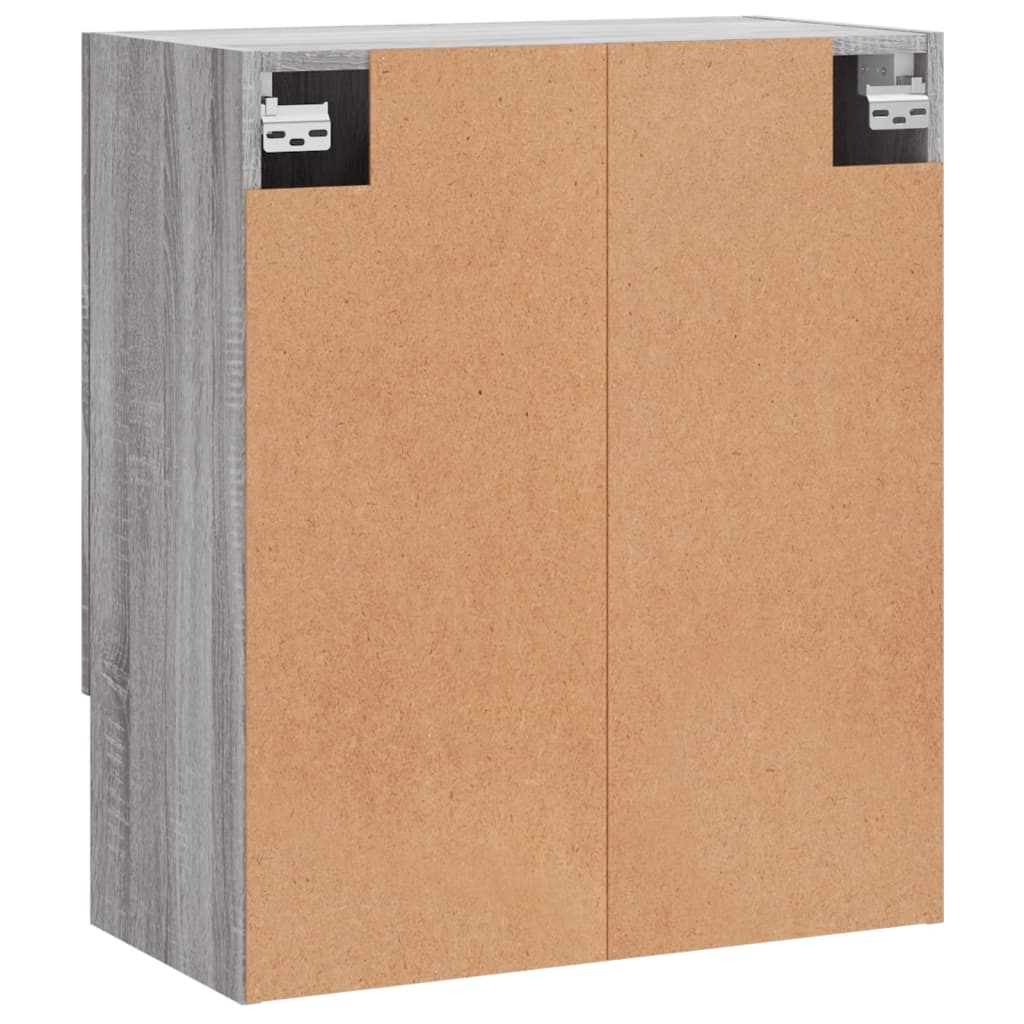 Armadietto a Muro Grigio Sonoma 60x31x70cm in Legno Multistrato | homemem39