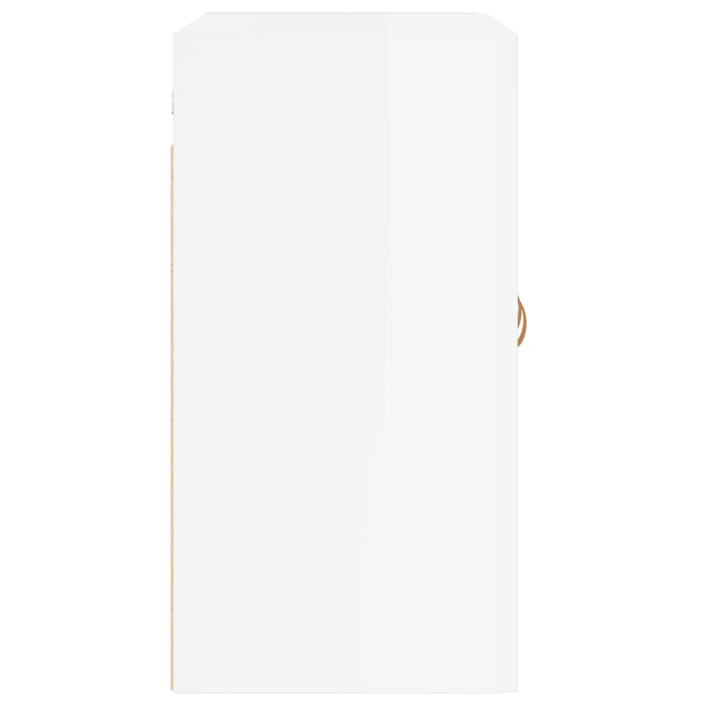 Armadietto a Muro Bianco Lucido 60x31x60 cm Legno Multistrato - homemem39