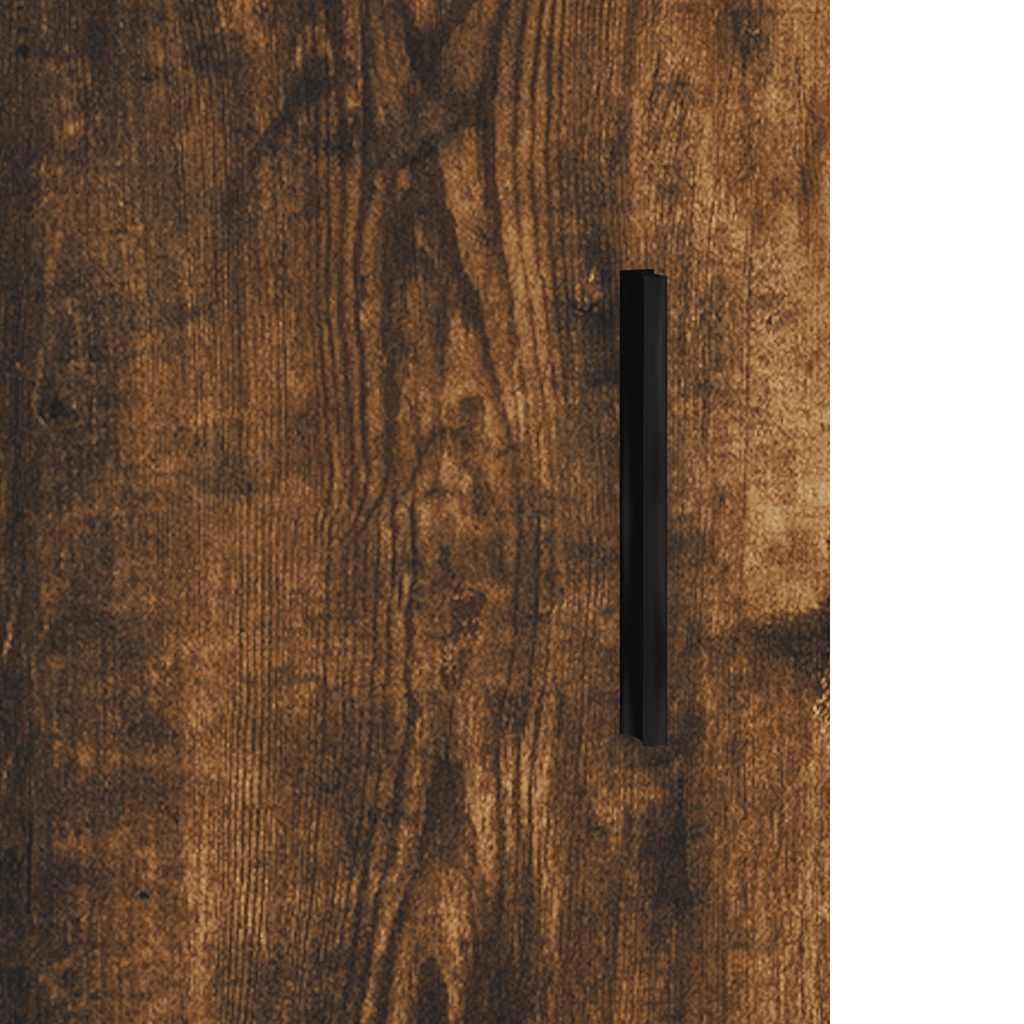 Armadietto a Muro Rovere Fumo 60x31x60 cm in Legno Multistrato